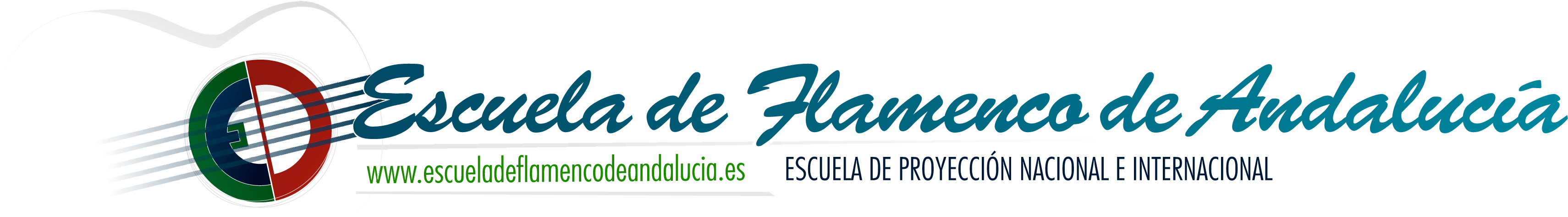 Descargar Logotipo Png - Escuela Flamenco Andalucia Logo Clipart (3544x942), Png Download