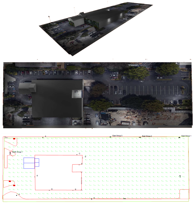 Red Lobster Parking And Perimeter Lighting - Floor Plan Clipart (684x724), Png Download