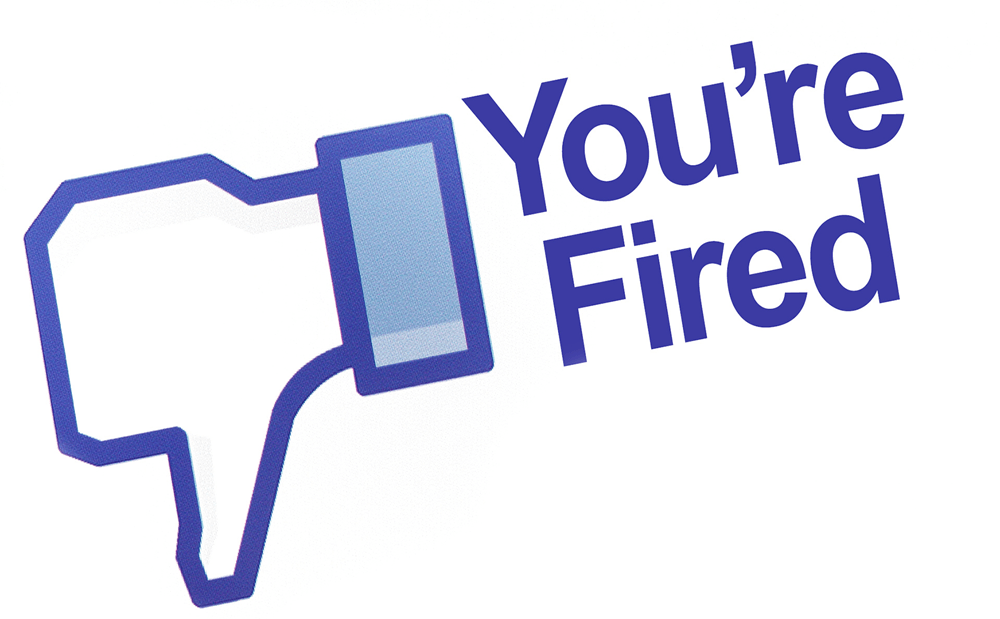 Facebook Fired Clipart (1000x619), Png Download