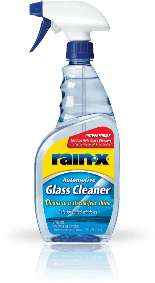 Rain X Glass Cleaner Clipart (605x1024), Png Download