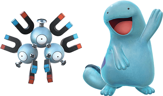 Magneton Y Quagsire - ポッ 拳 ヌオー Clipart (850x850), Png Download