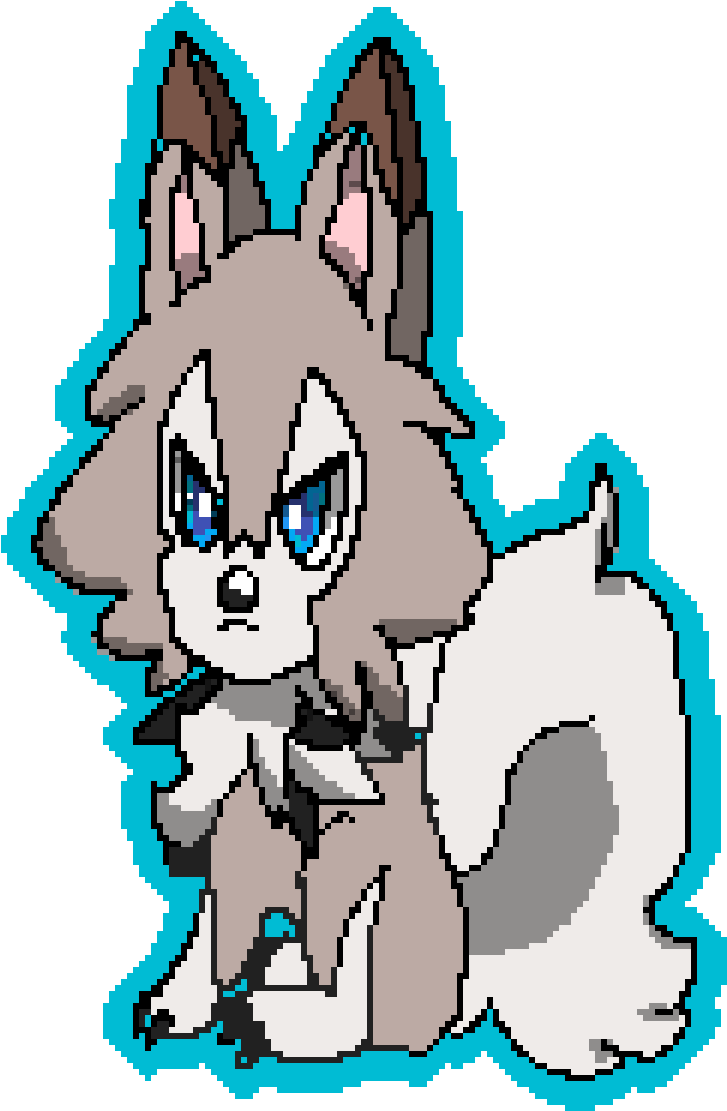 Lycanroc Midday Form - Cartoon Clipart (1200x1200), Png Download