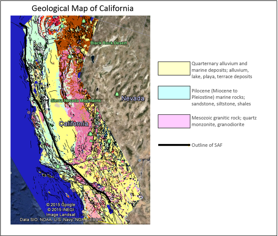 The Legend Specifies The Main 3 Lithologies Seen Along - Visual Arts Clipart (941x800), Png Download