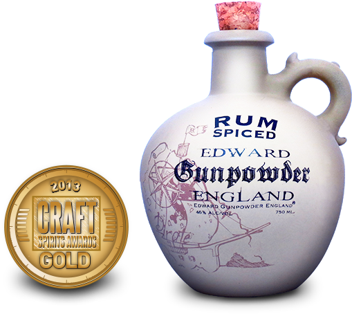 Edward Gunpowder England Rum Spiced - Glass Bottle Clipart (620x620), Png Download