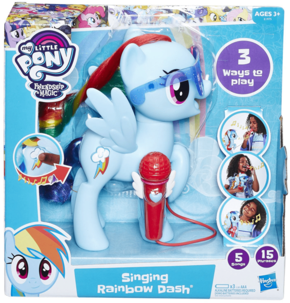 My Little Pony Singing Rainbow Dash Karaoke - My Little Pony Toy Clipart (640x640), Png Download