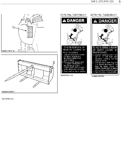 Download Kubota Manual La1353 Front Loader Operation - Drawing Clipart (560x636), Png Download