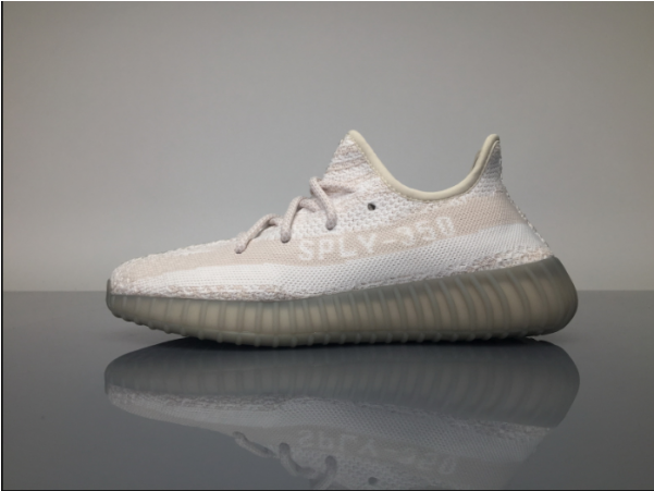 Sample Adidas Yeezy Boost 350 V2 "white Grey" Real - Walking Shoe Clipart (600x600), Png Download