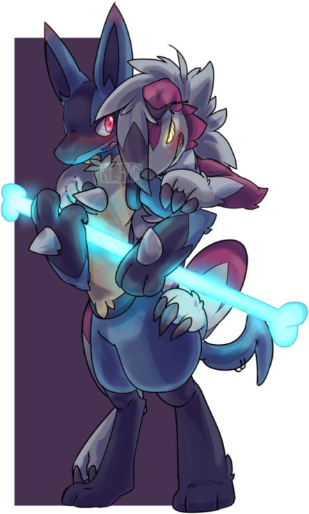 I Like The Lucarios By Nightyannie - Cartoon Clipart (446x750), Png Download