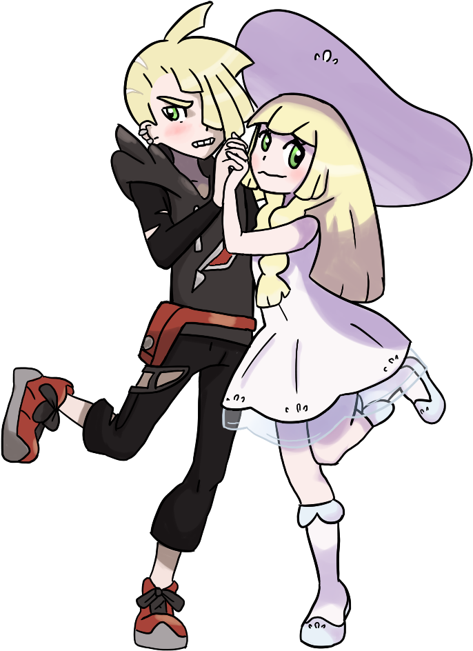 View Gladion Lillie Couple , - Gladion And Lillie Rule 34 Clipart (768x960), Png Download