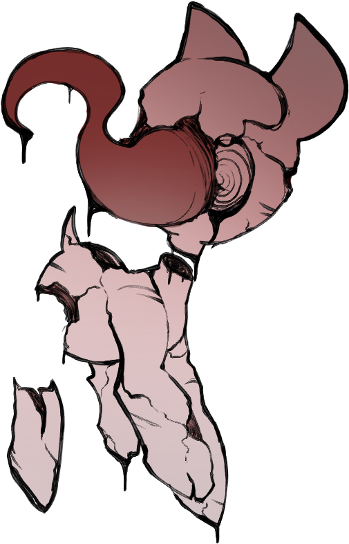 Ratiodaze, Cracks, Decapitation, Dismemberment, Grimdark, - Cartoon Clipart (624x866), Png Download