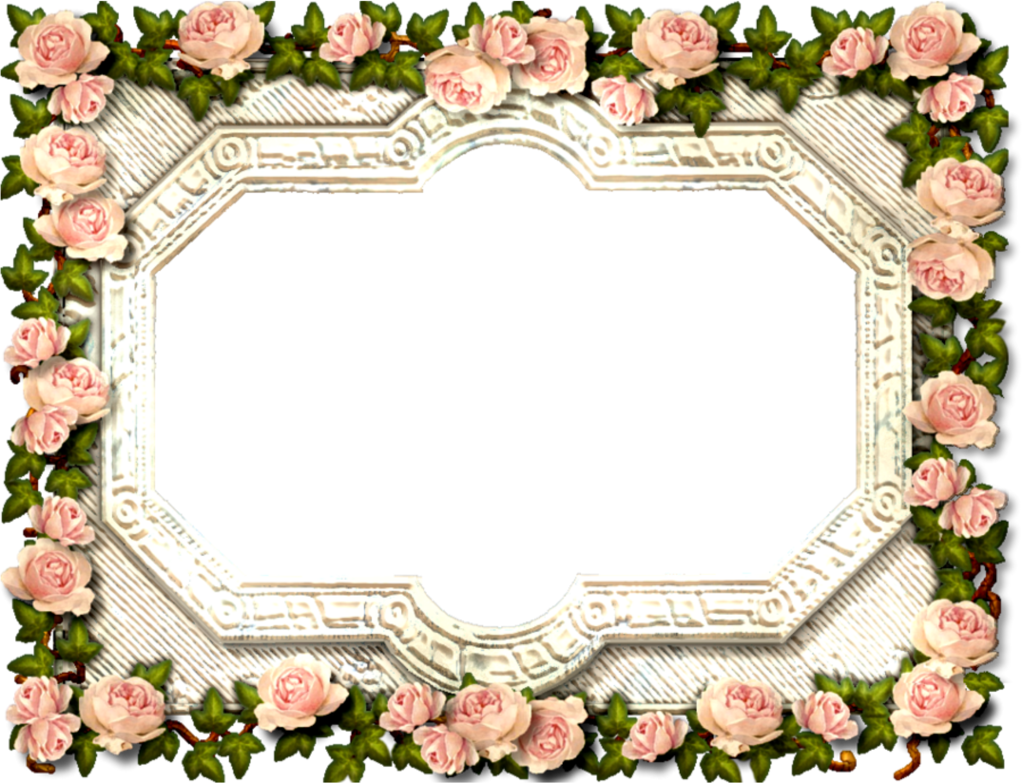 Collage Maker, Picsart, Floral Wreath, Frames, Clip - Rose Frame - Png Download (2289x2289), Png Download