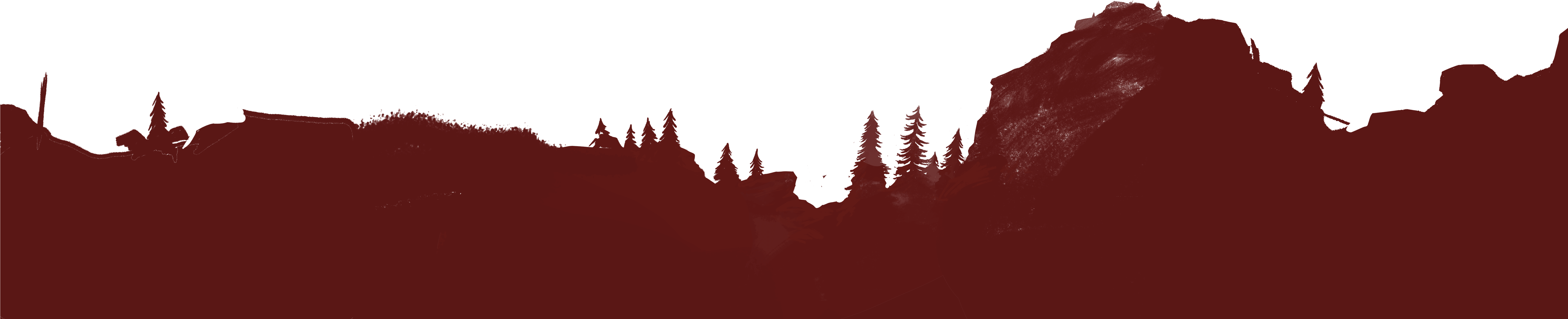 Red Pine Clipart (7000x2076), Png Download