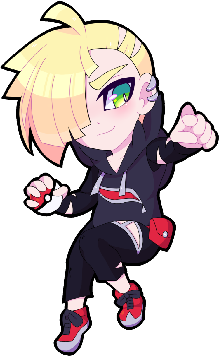 Png - Gladion Fan Art Chibi Clipart (1024x1354), Png Download
