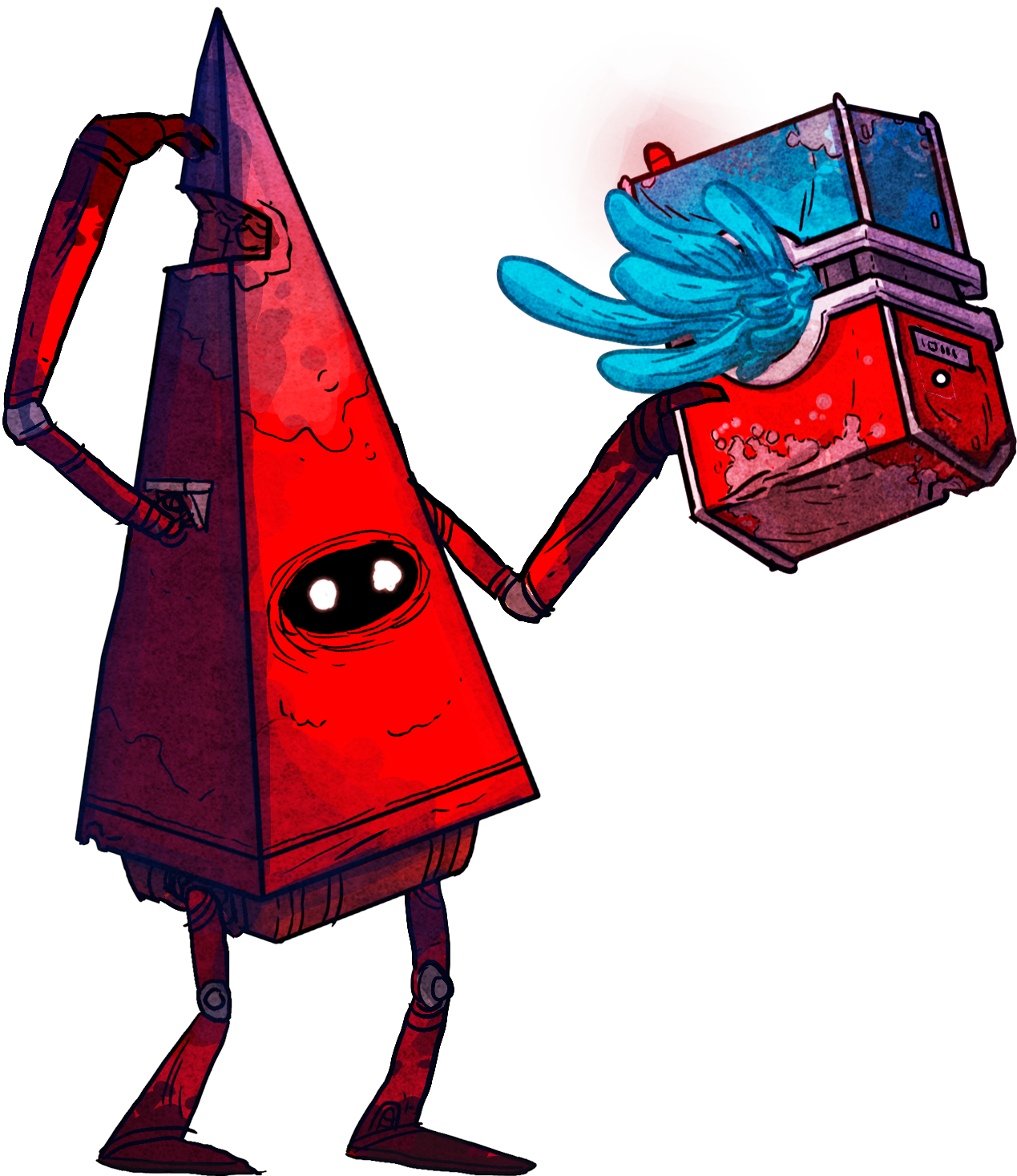 Elvis Holding Backpack - Cartoon Clipart (1269x1467), Png Download