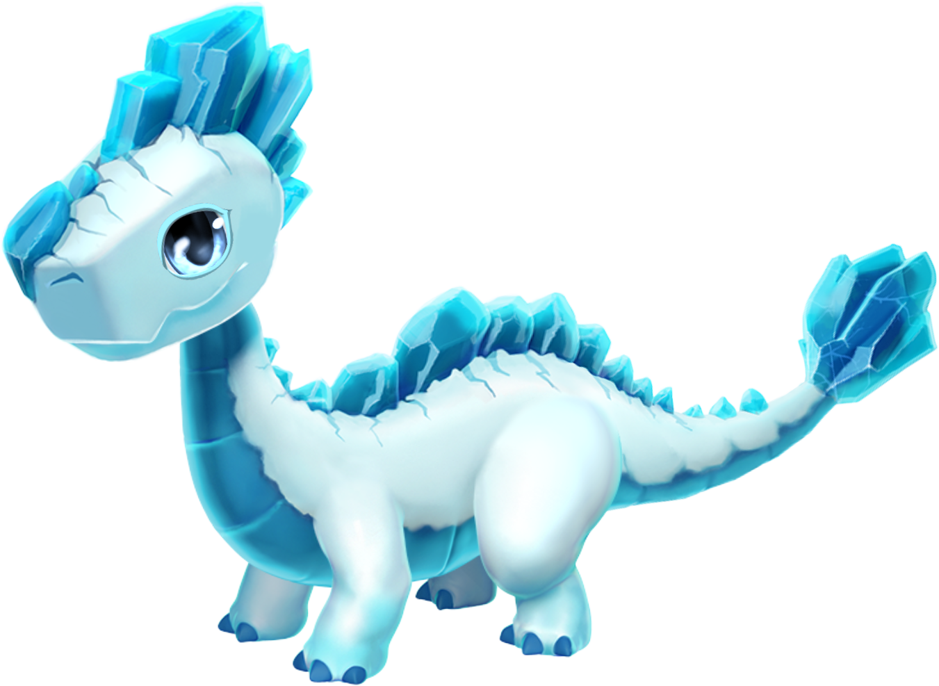 Ice Dragon - Dragon Mania Legends Ice Dragon Clipart (1351x987), Png Download