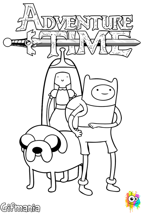 Hora De Aventura - Dibujos De Hora De Aventura Para Colorear Clipart (480x720), Png Download