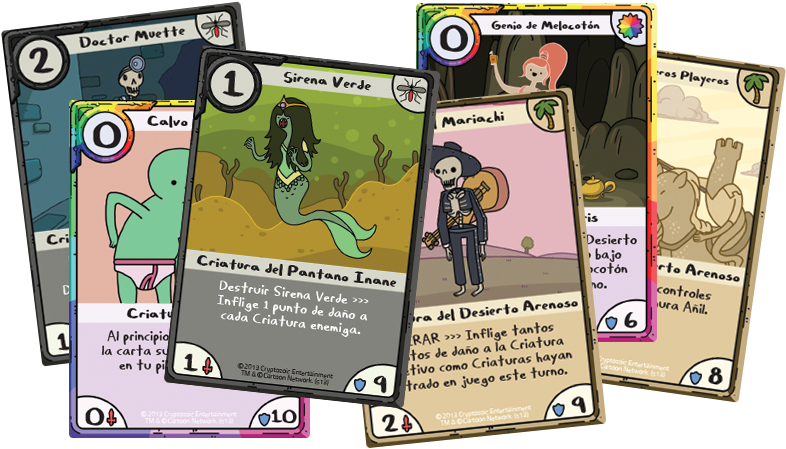 Juego De Cartas Hora De Aventuras Clipart (880x500), Png Download