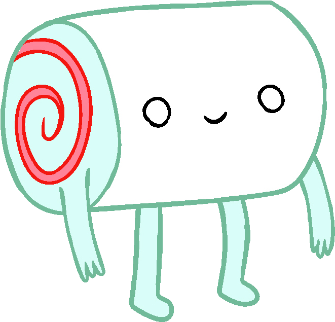 Marshmallow Mascot - Hora De Aventura Dulces Clipart (800x817), Png Download