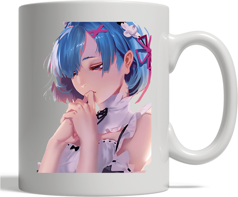 Zero Rem Chan Mug - Re:zero − Starting Life In Another World Clipart (800x800), Png Download