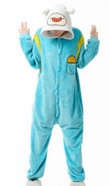 Pijama Adulto Hora De Aventura Finn Adventure Time - Macacões Animes Masculino Clipart (600x600), Png Download