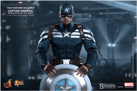 The Winter Soldier - Hot Toys Captain America Aou Clipart (600x600), Png Download