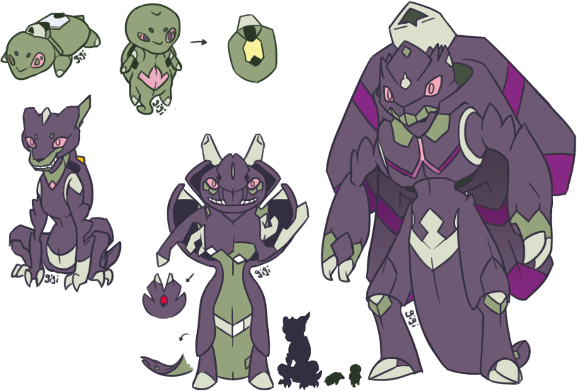 Gardect [bug/ground] - Hoopa And Genesect Fusion Clipart (815x552), Png Download