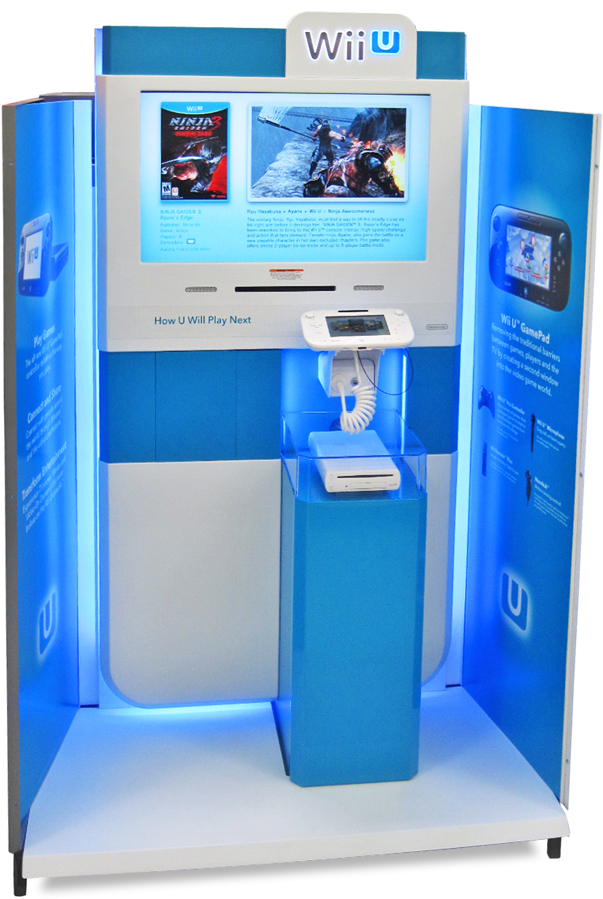 Nintendo® Wii U™ Retail Display - Wii U Retail Display Clipart (603x899), Png Download