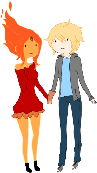 Hora De Aventura Princesa De Fogo Clipart (487x750), Png Download