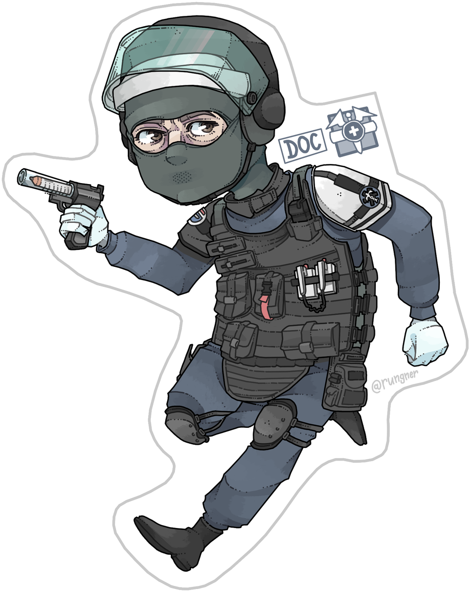 Lotta H - - Rainbow Six Siege Doc Art Clipart (986x1200), Png Download