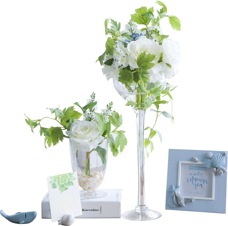 Fake Water Flower High Models Fake Water Flower Short - Bouquet Clipart (800x800), Png Download