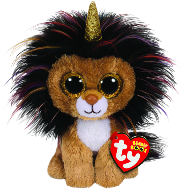 New Ramsey Lion With Horn - Ty Beanie Boos Ramsey Clipart (636x640), Png Download