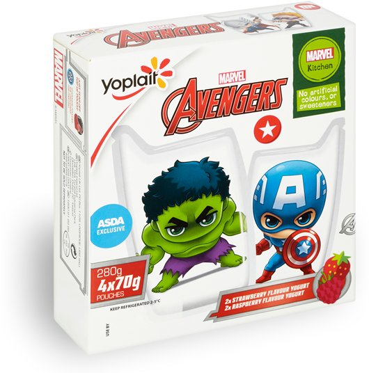 Avengers Avengers - Yoplait Marvel Avengers Clipart (860x540), Png Download