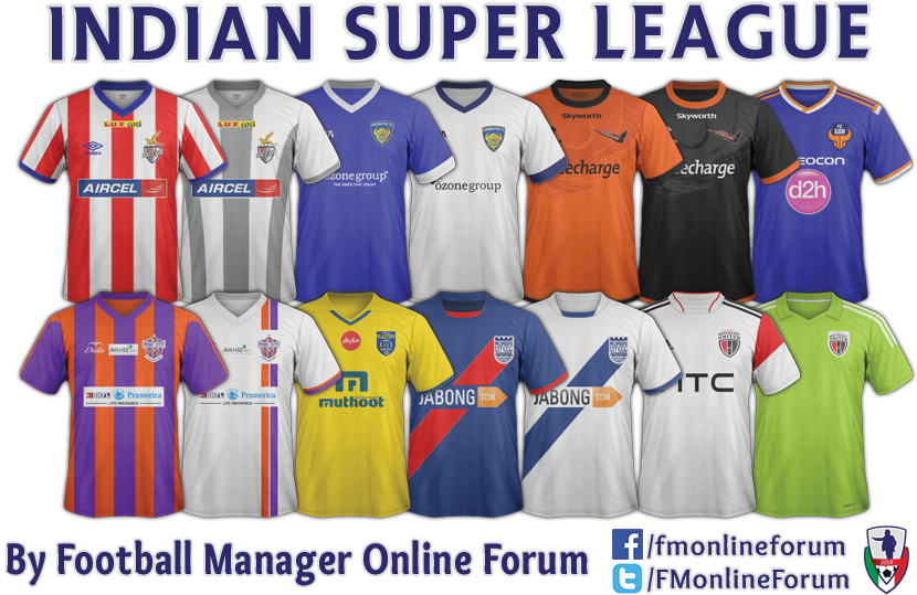 Indian Super League Football Jersey Clipart (914x559), Png Download