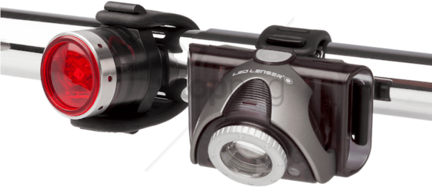 Free Png Led Lenser Seo B5r Bike Light Grey Png Image - Video Camera Clipart (850x368), Png Download