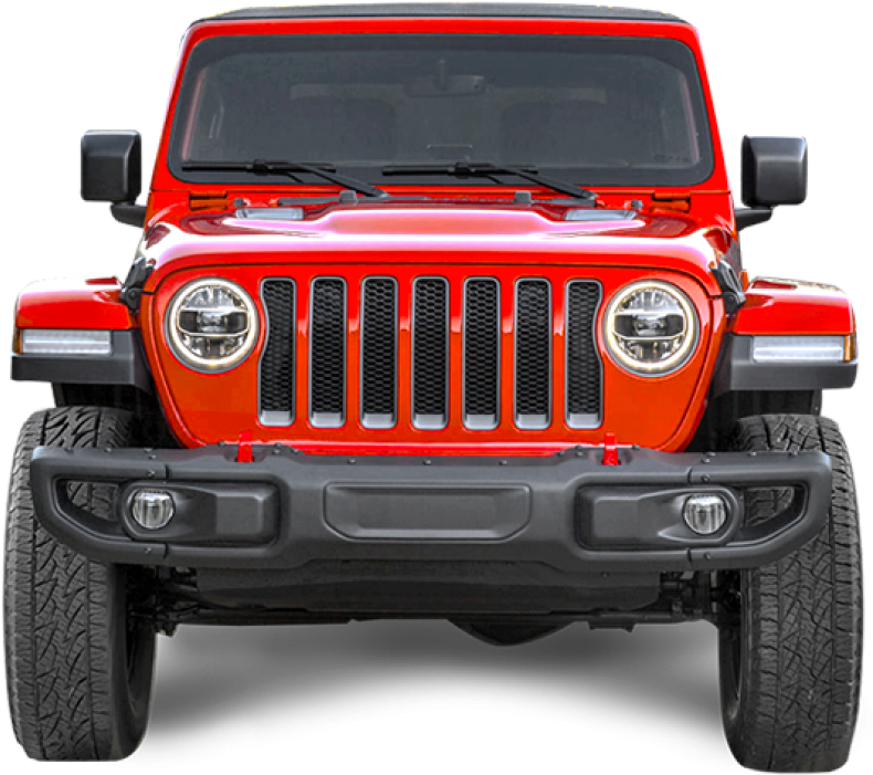 2,5'' Rough Country Lift Kit Suspension - 2018 Jeep Wrangler Jl Led Headlights Clipart (800x800), Png Download