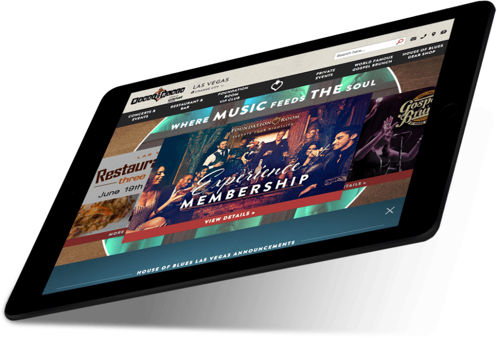 House Of Blues - Tablet Computer Clipart (975x664), Png Download