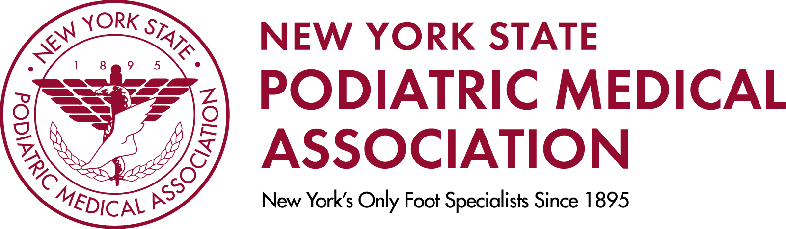 New York State Podiatric Medical Association Logo Clipart (1601x468), Png Download