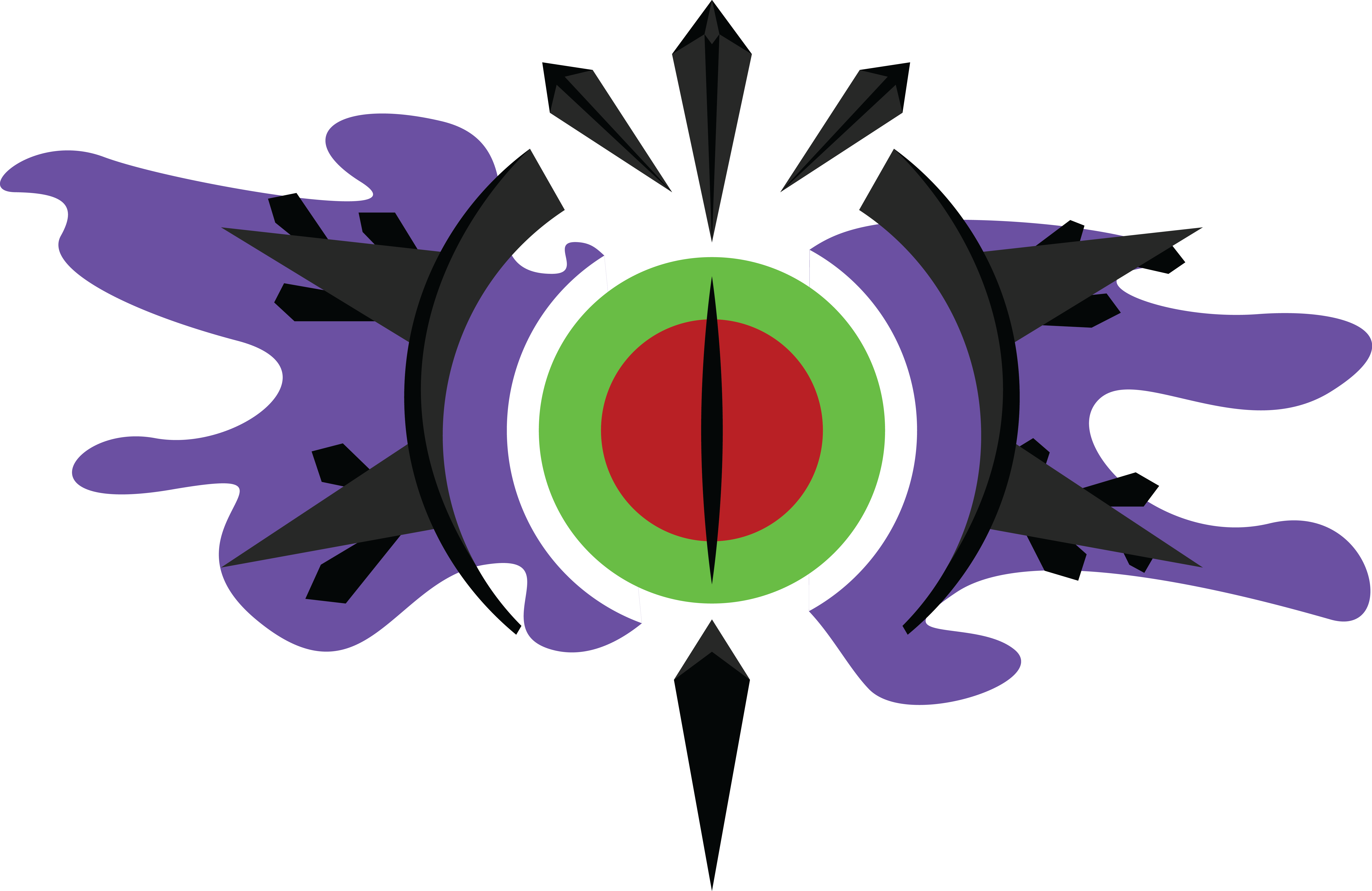 Yildun - King Sombra Symbol Clipart (6688x4341), Png Download