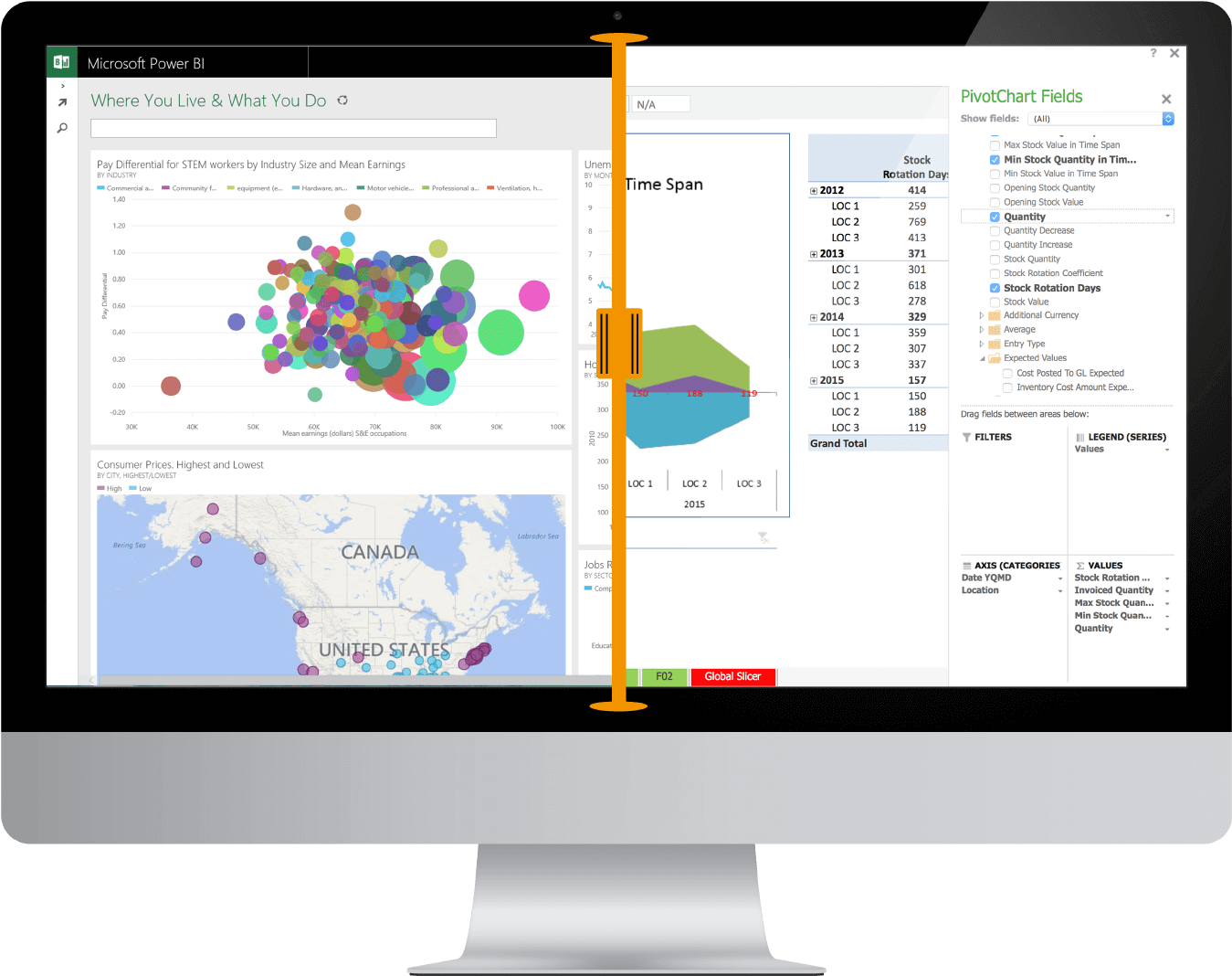 Hillstar Business Intelligence Power Bi Excel Microsoft - Microsoft Tableau Clipart (1382x1107), Png Download