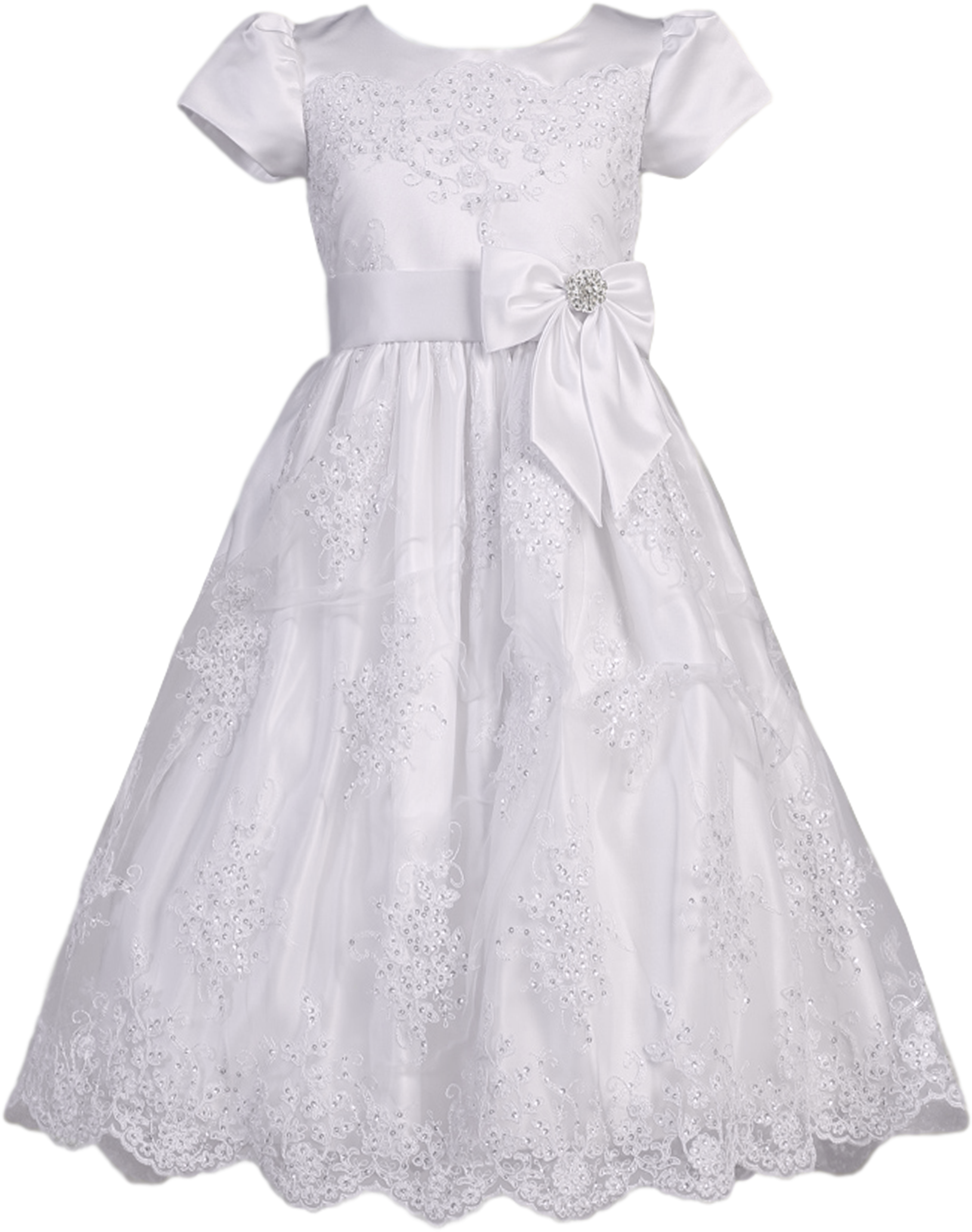 Lace Applique Png Transparent Background - Dress Clipart (2600x3900), Png Download