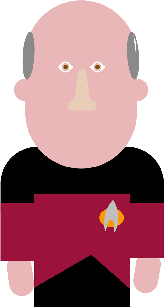 Whatpilot Picard - Illustration Clipart (1920x1080), Png Download