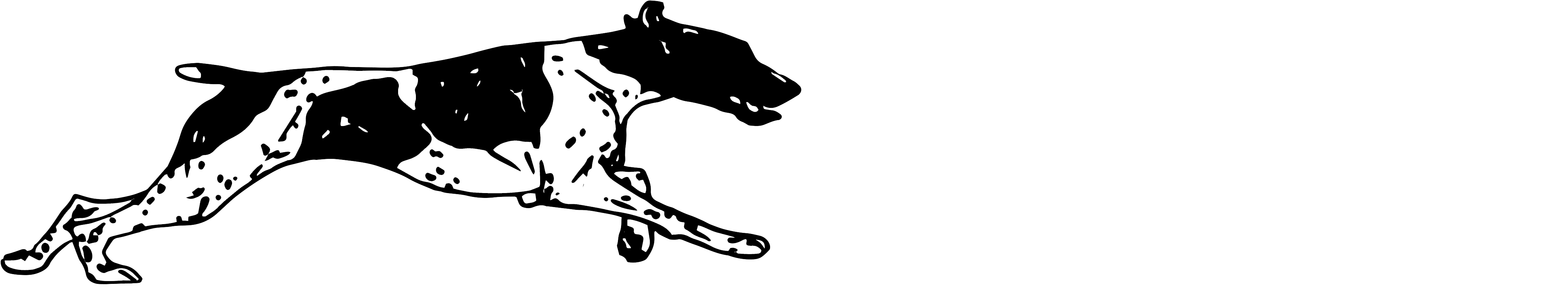 Blitz Pet Professionals - Hunting Dog Clipart Black And White - Png Download (4853x1113), Png Download