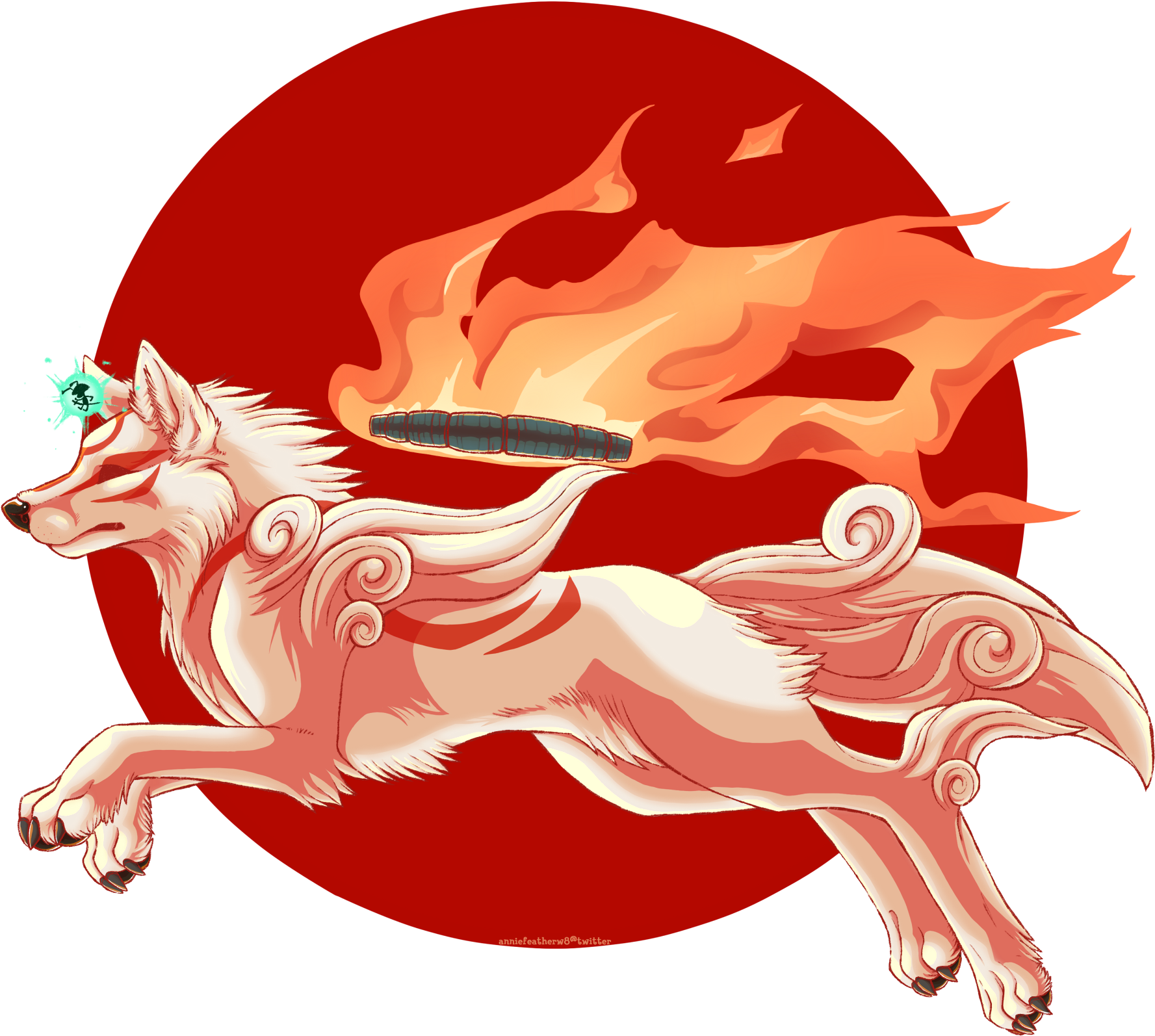 Transparent Okami Amaterasu Clipart (1777x1594), Png Download