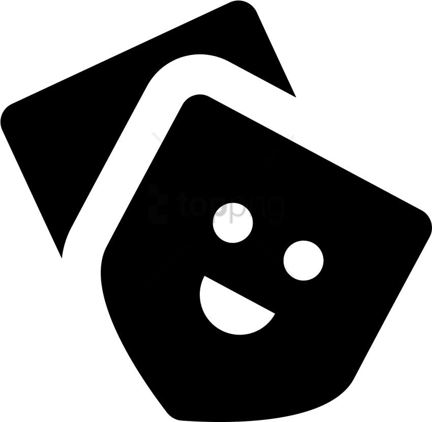 Free Png Theatre Mask Icon - Smiley Clipart (850x831), Png Download