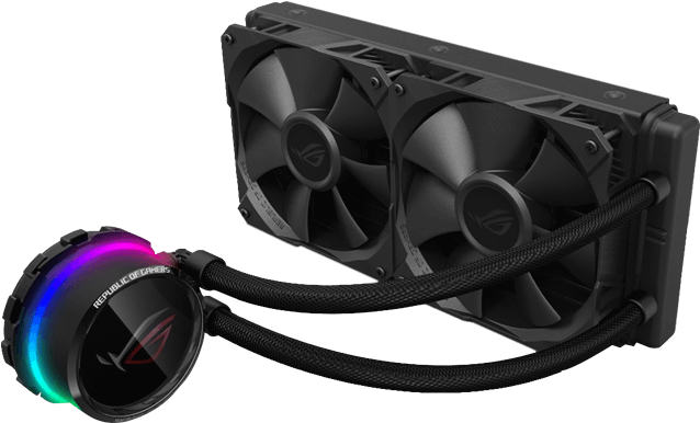 Rog Ryuo 240, 240mm Radiator, Liquid Cooling System - Asus Rog Ryuo 240 Clipart (700x700), Png Download