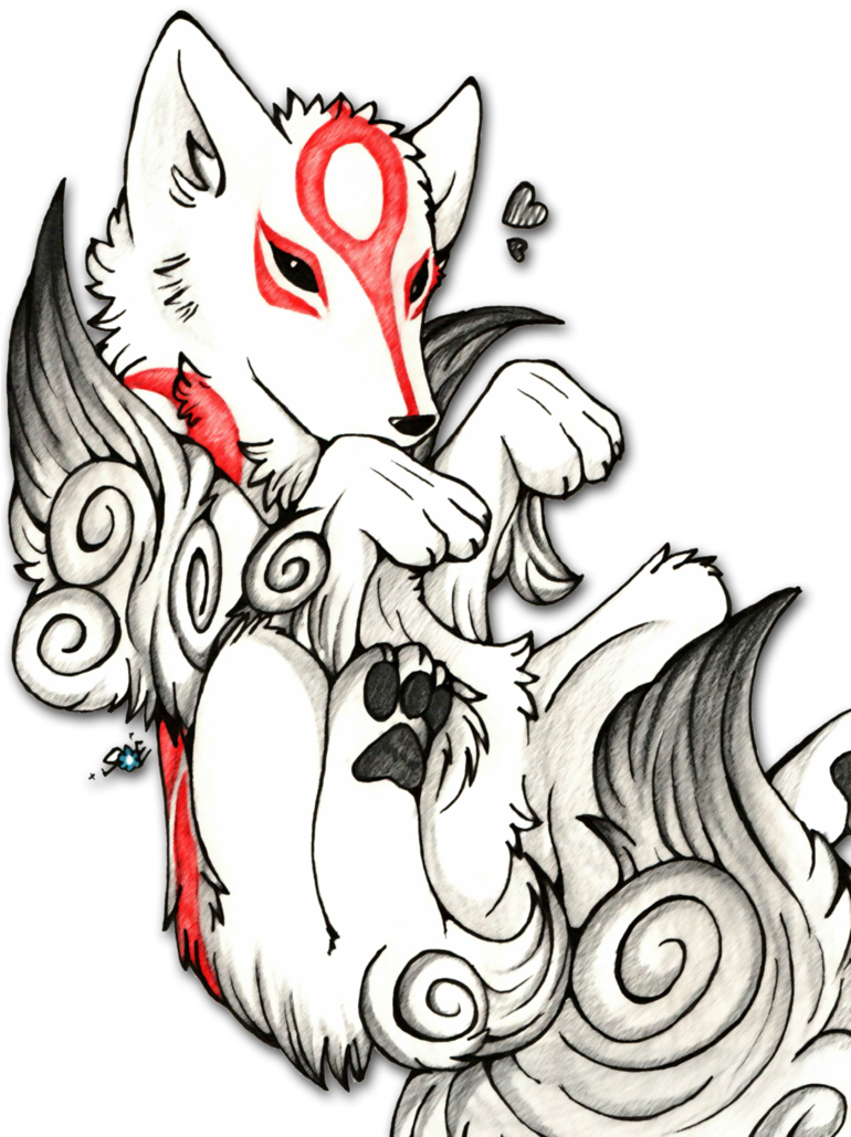 Amaterasu - Cartoon Clipart (769x1038), Png Download