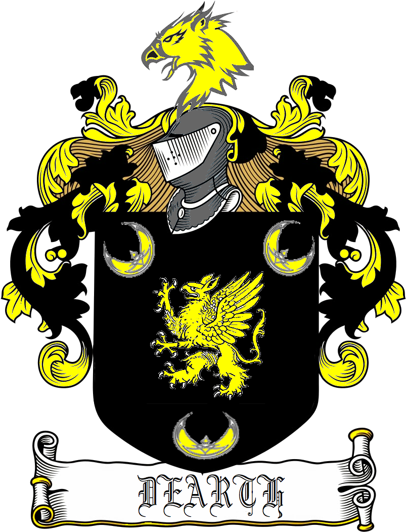 Dearth Family Crest - Conway Family Coat Of Arms Clipart - Large Size