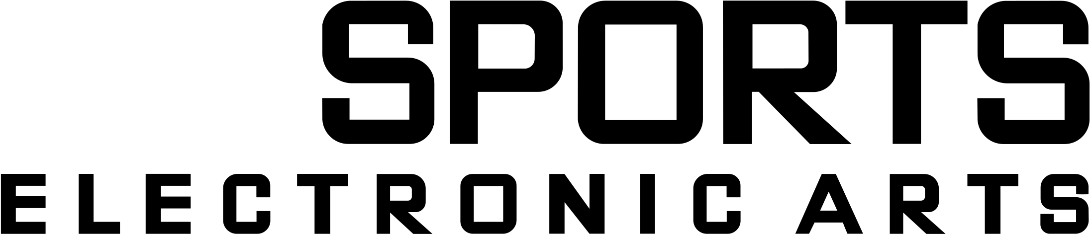 Ea Sport Logo Black And White - Printing Clipart (2400x2400), Png Download