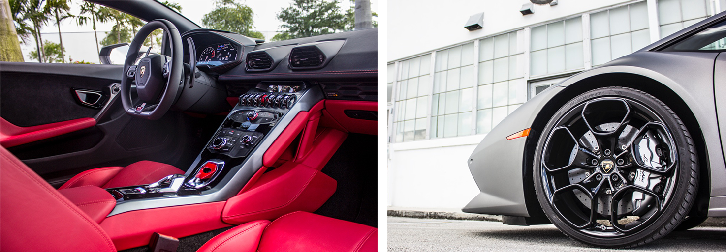 Lamborghini Huracan Interior And Exterior Rental Miami - Lamborghini Reventón Clipart (1475x513), Png Download