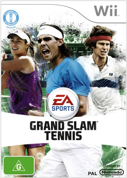 Sport, Video Games - Grand Slam Tennis Wii Cover Clipart (600x600), Png Download